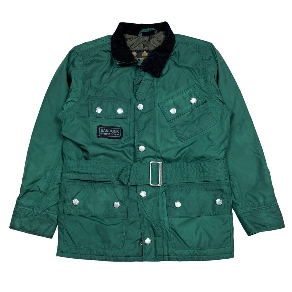 Barbour International Belted 4 Pocket Chore Quilted Insulated Jacket Youth 6/7
